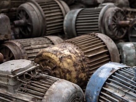 Oude elektromotoren BRM oud ijzer